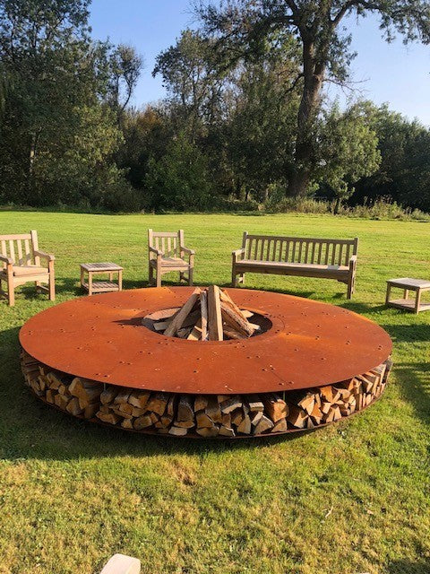 ZERO 300 Iron Corten - Brasero Géant Finition Rouille AK47