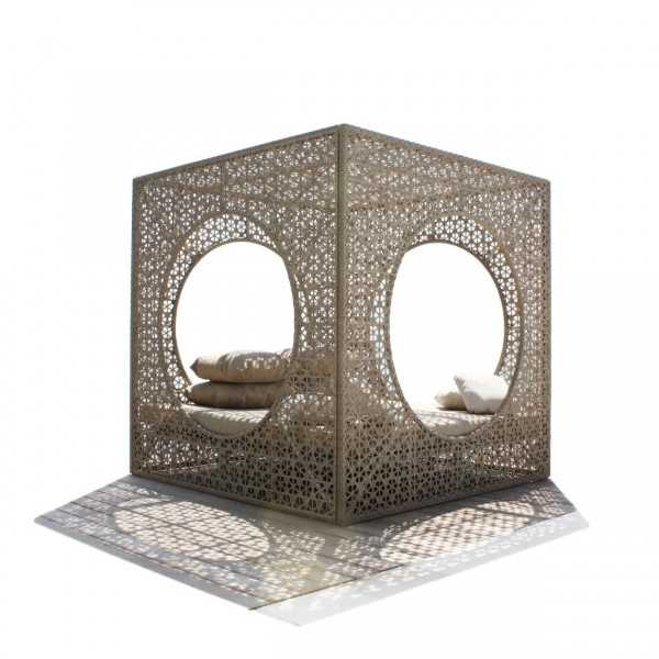 CUBE Daybed - Canapé d'extérieur aspect rotin