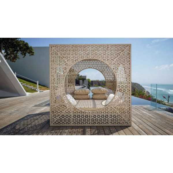 CUBE Daybed - Canapé d'extérieur aspect rotin