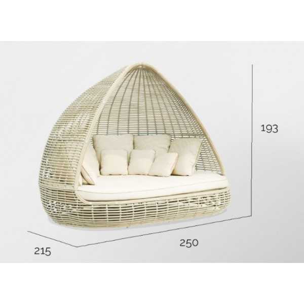 SHADE Daybed - Canapé extérieur aspect rotin