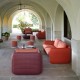 MARA - Outdoor Sofa Woven Leather Effect