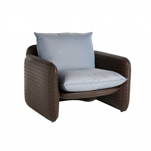 MARA - Outdoor Sofa Woven Leather Effect