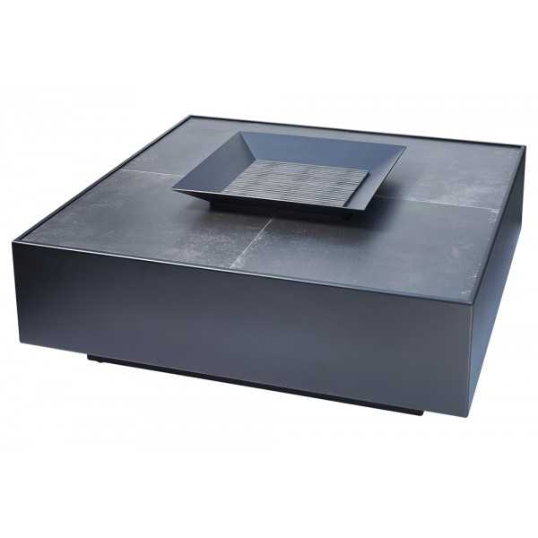 High end Brasero BBQ coffee table - Cemétal IRAZÙ 1200