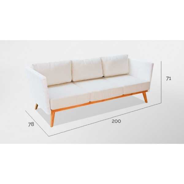 Sofa extérieur aspect rotin POB - Skyline Design