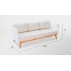 Sofa extérieur aspect rotin POB - Skyline Design