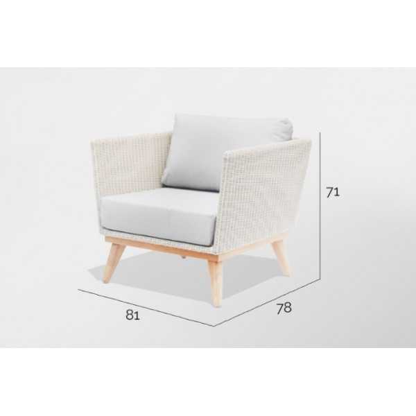 Sofa extérieur aspect rotin POB - Skyline Design