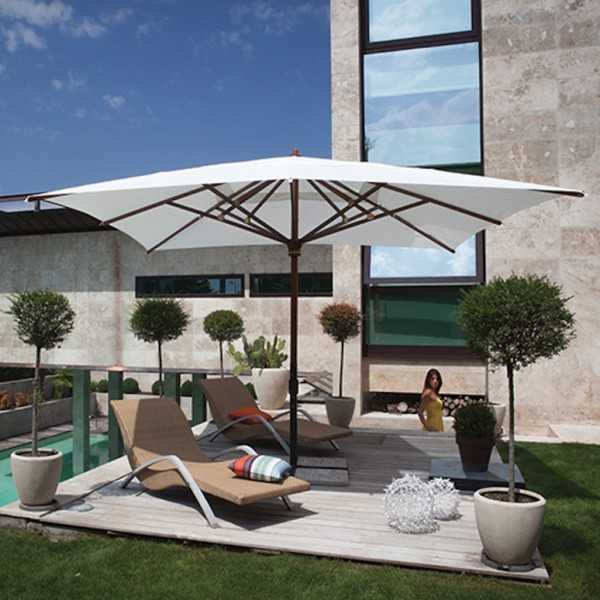 Parasol Droit - Structure en bois MONTECARLO