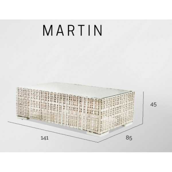 Table Basse Rectangulaire Rotin - Skyline Design