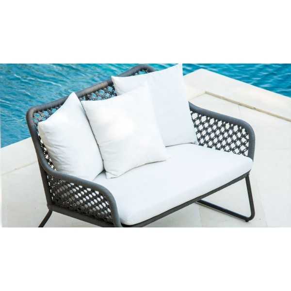 Sofa d'extérieur tressage corde MOMA - Skyline Design