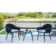 Table basse tressage corde SERPENT - Skyline Design