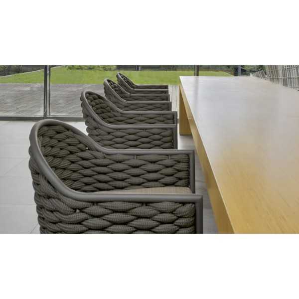 Table basse tressage corde SERPENT - Skyline Design