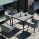 Table à manger carrée d'extérieur SERPENT - Skyline Design