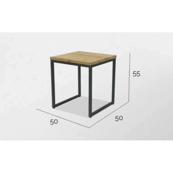 Table d'appoint en teck HORIZON - dimensions