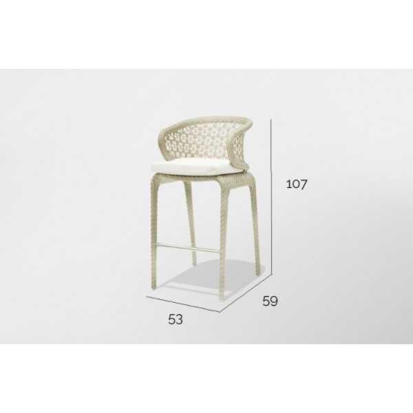 Tabouret de bar d'extérieur design dimensions