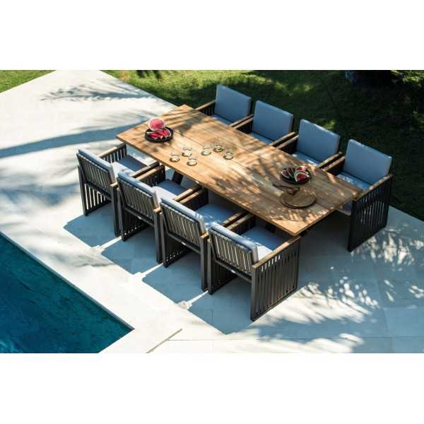 Grande table bois extérieur - Grande Table de jardin 12 personnes