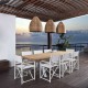 table extérieur professionnel 200 cm - Mobilier terrasse extérieur
