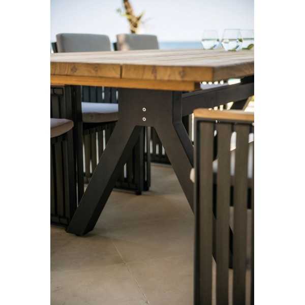Table à Manger Rectangulaire En bois pour 12 personnes - Mobilier outdoor luxe