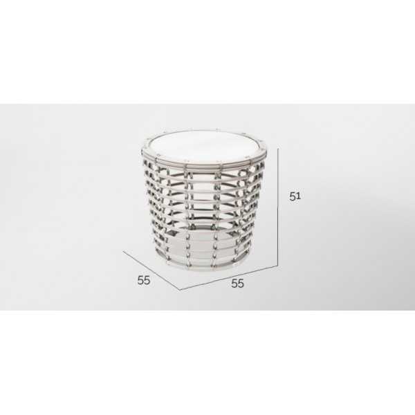 Petite table d'appoint ronde VILLA - dimensions