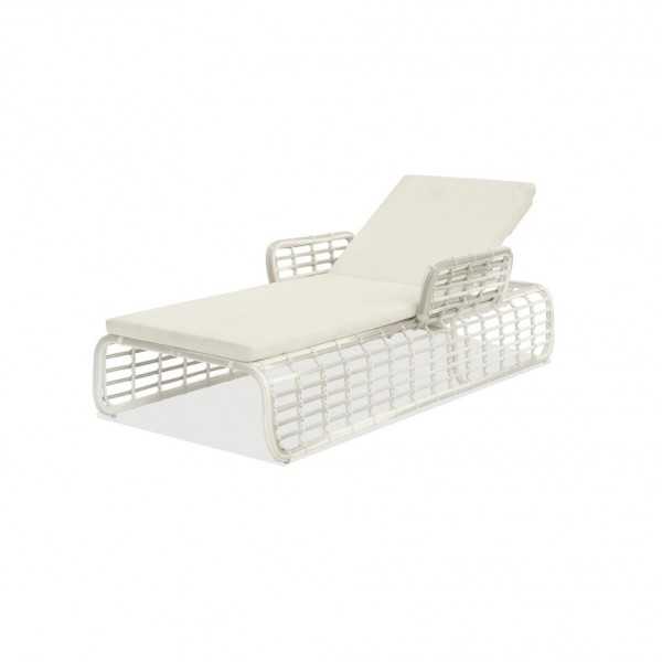 Chaise longue tressée design VILLA