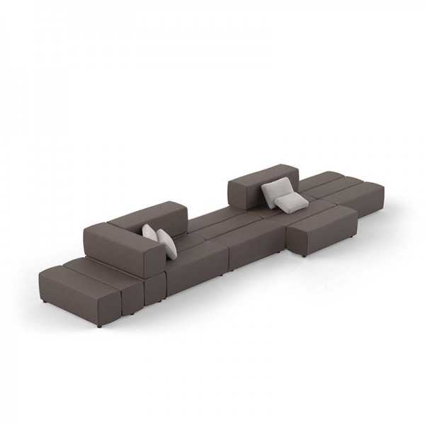 TABLET SOFA Chaiselongue - Méridienne Extérieure Tissu Module Central - VONDOM