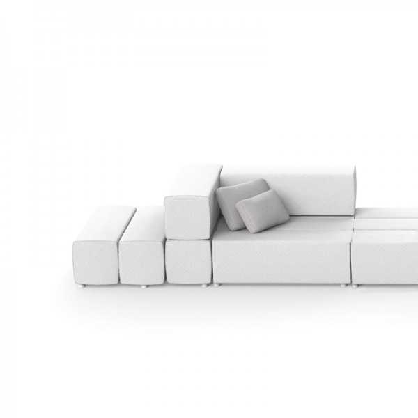 TABLET SOFA Chaiselongue - Méridienne Extérieure Tissu Module Central - VONDOM