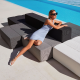 TABLET POUF S - Rectangular Pouf Outdoor Fabric - VONDOM