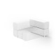 TABLET SOFA Right Armrest - Outdoor sofa support Fabric Right Module - VONDOM