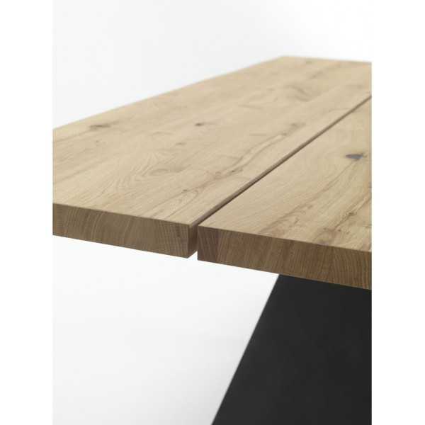 Table en Bois Massif Chêne 200cm Plateau en Bois ELITE TO BE