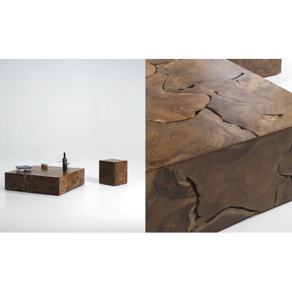 KOBE - Table Basse Racine De Teck - Elite To Be