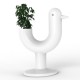 Pot Lumineux Blanc Peacock par Vondom (ici éteint)