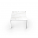 FRAME Table Basse Carrée - Table Basse Blanche en Aluminium - Vondom