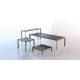 FRAME Square Coffee Table - Aluminum Design Coffee Table Vondom