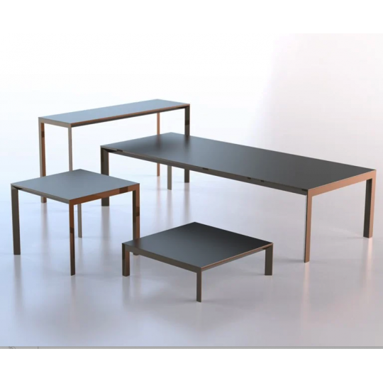 FRAME Table Basse Rectangulaire - Table Basse Blanche en Aluminium - Vondom