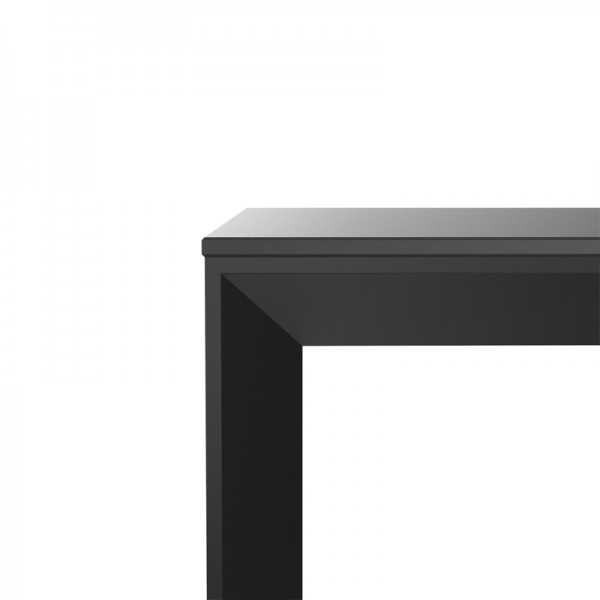 FRAME Square Table - Aluminium Square Table - Black Edge - Vondom