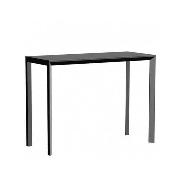 FRAME Table Haute en Aluminium - HPL (bord noir) 140x60x105 - Vondom