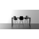 FRAME Aluminum High Table - HPL (black edge) 140x60x105 - Vondom