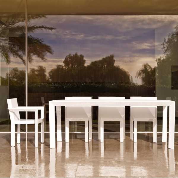 FRAME Table Rectangulaire en Aluminium - Bord Noir - Vondom