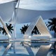 FRAME VINEYARD DAYBED Braided Roof - Sun lounger Tipi 2 places