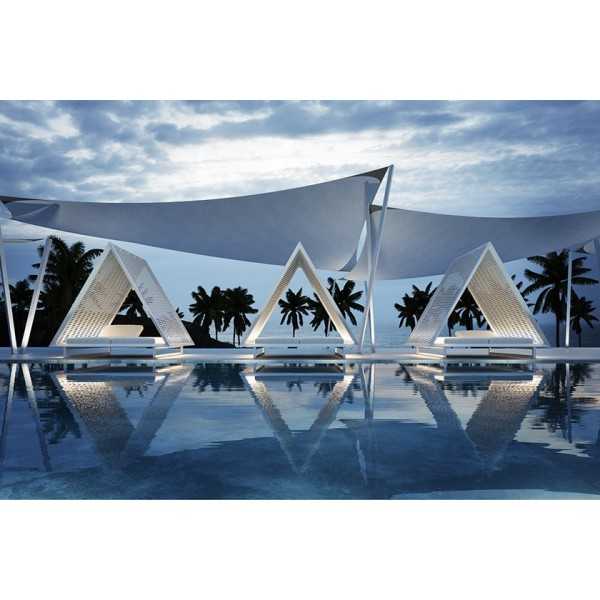FRAME VINEYARD DAYBED Toit Tressé avec LED RGBW