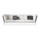 NEST SOFA 3 seater - Outdoor Linear sofa in rope and fabric with armrests - CORO