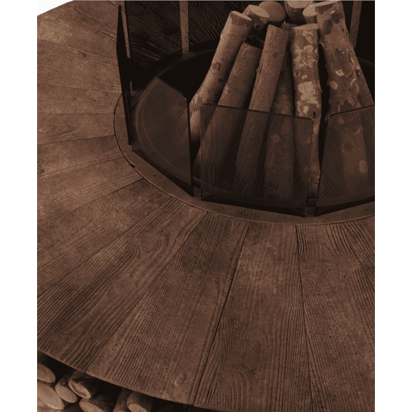 ZERO 200 Iron Corten - Brasero Finition Fer