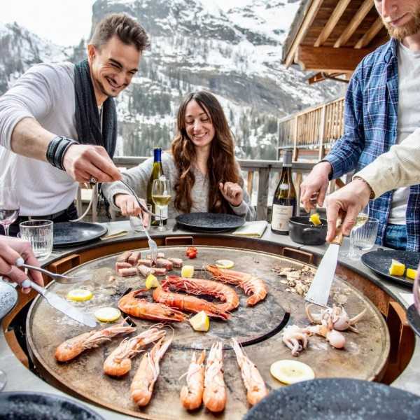 Table Avec Barbecue Intégré Prix - FUSION MEDIUM GAZ VULX