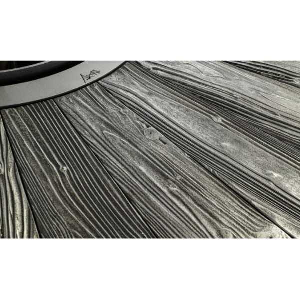 AK47 Design - ZERO 150 - Cheminée Extérieure Finition Aluminium/Fer/Bois Ø 150