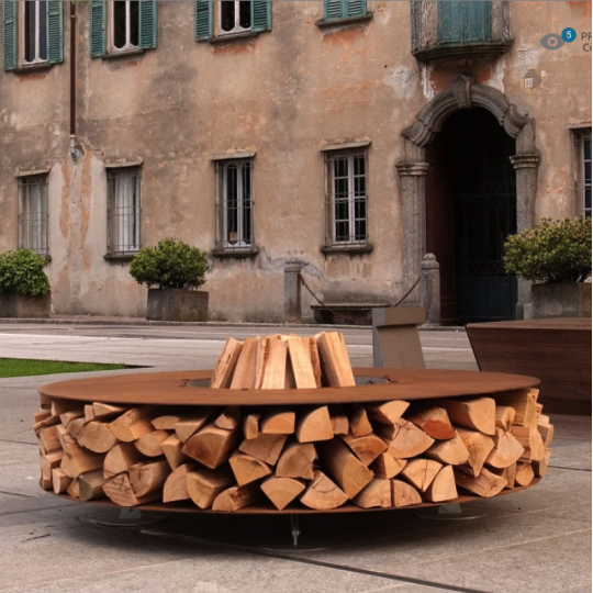ZERO 150 - Outdoor Corten Steel Fire Pit Ø150 - AK47