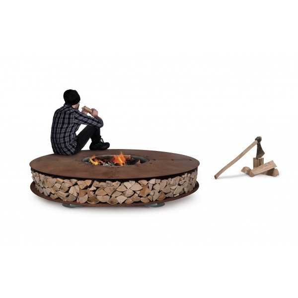 ZERO 200 - Outdoor Corten Steel Fire Pit Ø 200 - AK47