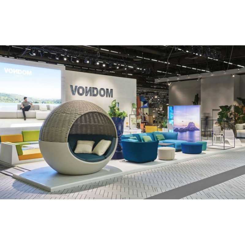 ULM MOON DAYBED Braided Rope Umbrella STEEL Multicolor RGB Light