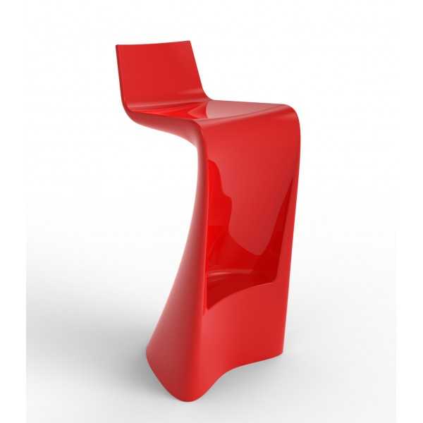 WING lacquered design bar stool - Vondom