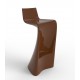 Tabouret moderne WING laqué Vondom marron