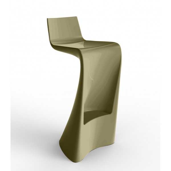 Tabouret design WING laqué Vondom champagne