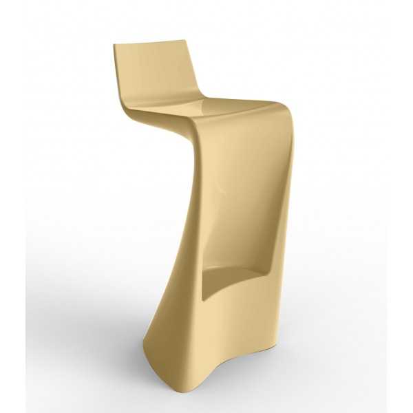 Tabouret design WING laqué Vondom beige